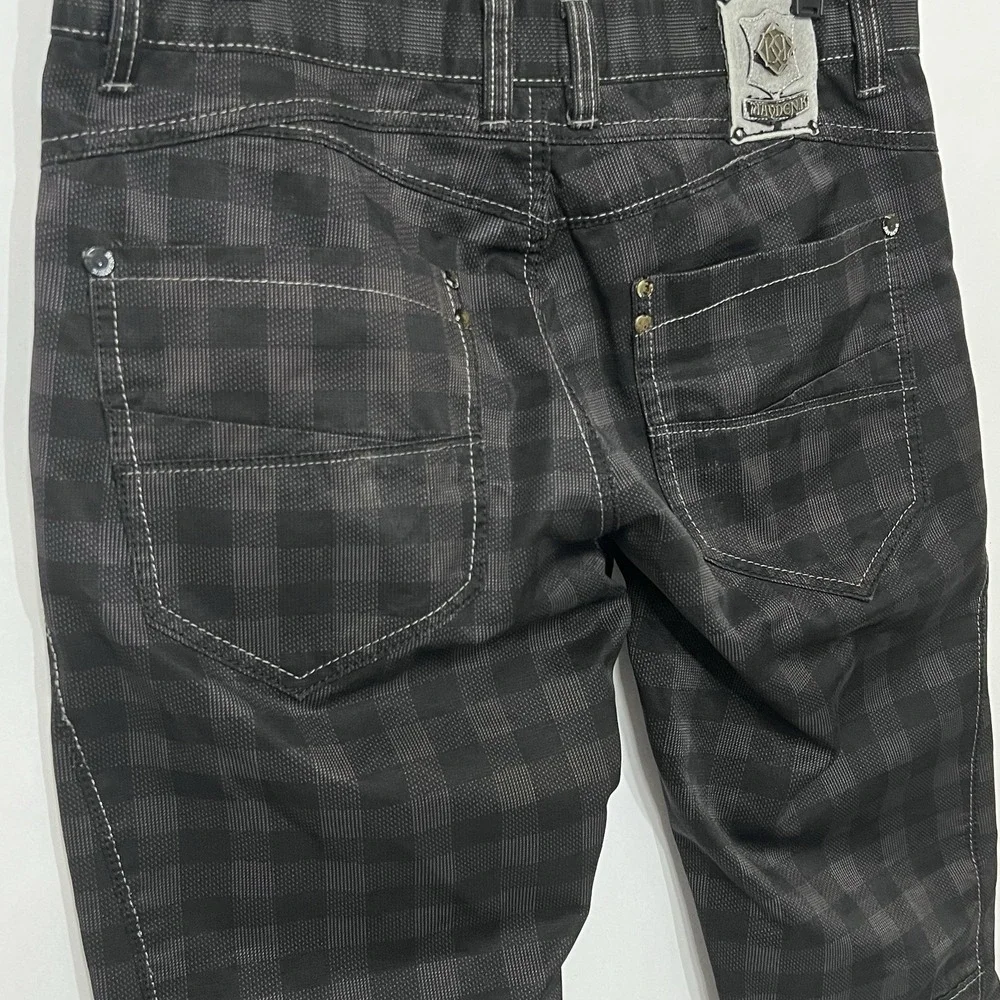 Kayden K California Plaid Jeans Skinny‎ Checker Men 36x30 Excellent Condition